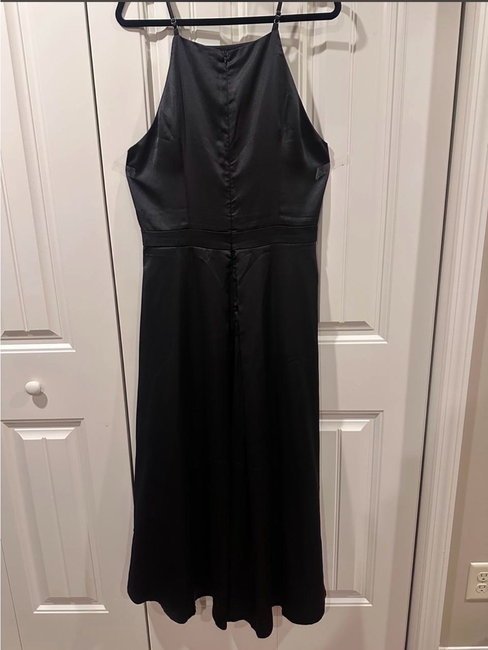Classic Black Halter High-Low Dress